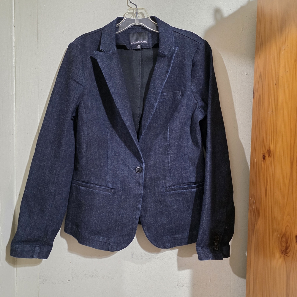 Banana Republic Dark Blue Women's Suit Jacket